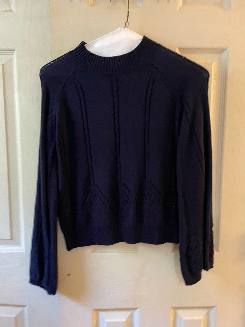 Some days lovin Navy blue sweater        size small
